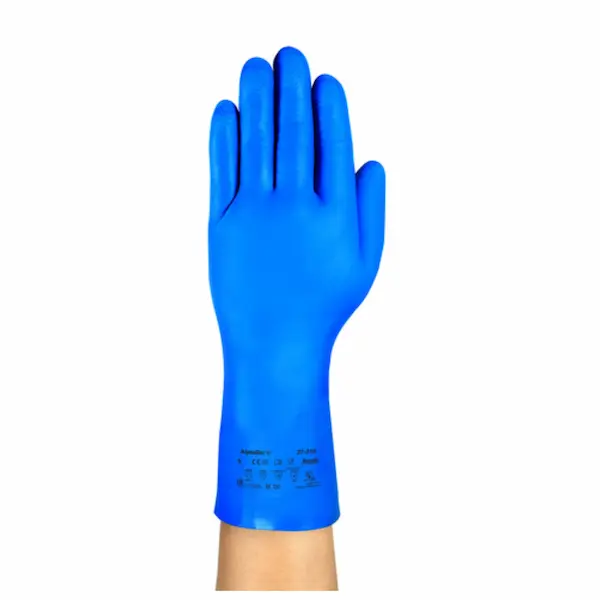 LUVA NITRILICA AZUL SEM FORRO ALPHATEC 37-310 CA 42997 ANSELL